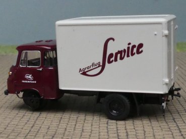 Preview: 1/87 Brekina Robur LO 2500 Agrarflug Service Interflug Koffer-LKW Trittstange rechts fehlt!!