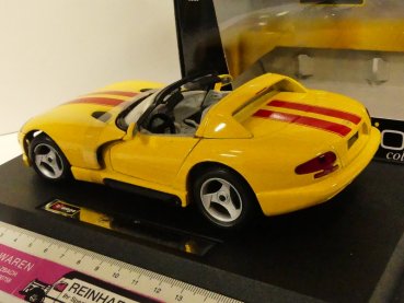 1/24 Burago Viper RT-10 Cabrio gelb mit rot 18-22024