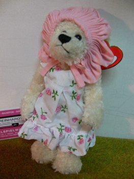 TY 83 Ty Teddy  Rosalie mit Rosenkleid und Blütenmütze ca.23 cm hoch