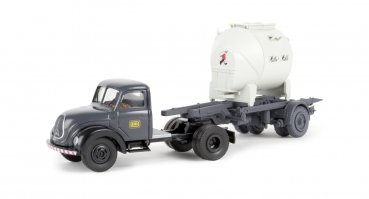 1/87 Brekina Magirus Mercur DB Müllers Mühle Container Sattezug 42257