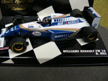 1/43 Minichamps Williams Renault FW 16 D.Hill #0 430940001