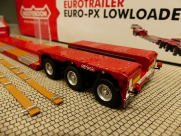 1/50 NZG NOOTEBOOM PENDEL-X  3-Achs Baggerbett Auflieger 655/10