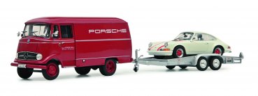 1/43 Schuco MB L319 mit Porsche 911 RS 45 024 9900