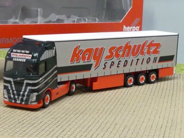 1/87 Herpa Volvo XL Kay Schultz Spedition Gardinenplanen-Sattelzug 306980