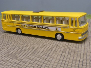 1/87 Setra 150 Becker Bier Postbus lackiert + bedruckt