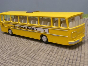 Preview: 1/87 Setra 150 Becker Bier Postbus lackiert + bedruckt