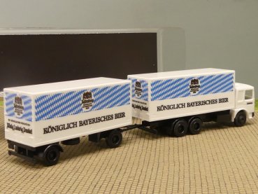 1/87 Albedo MAN F80 Kaltenberg Bier Koffer-Hängerzug
