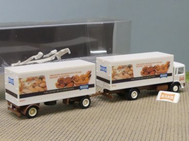 1/87 Albedo MAN F80 BÄKO Koffer-Hängerzug
