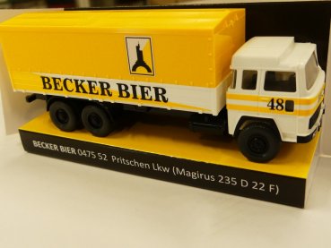 1/87 Wiking Magirus 235 D 22 F Pr/Pl Becker Bier 0475 52