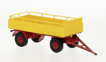 1/87 Brekina Anhänger Cola-Pritsche gelb/rot 55351