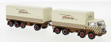 1/87 Brekina Fiat 690Millepiedi Ferrero Koffer-Hängerzug 58434
