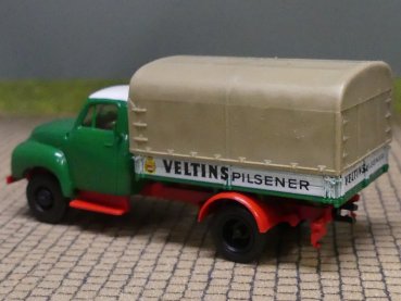 Preview: 1/87 Brekina Opel Blitz Veltins Pritsche/Plane