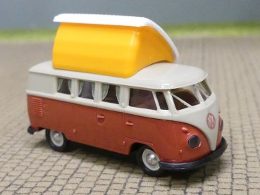 1/87 Brekina VW T1b Camper, kieselgrau/siegelrot 1960, 31635