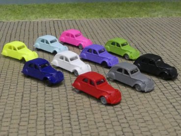 1/160 N-Spur Citroen 2CV verschiede Farben 10 Stück, N Set #3
