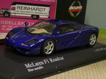 Preview: 1/43 Minichamps McLaren F1 GTR Roadcar blaumetallic 530 133435