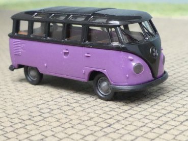 1/87 Brekina # 2050 VW T1b Samba schwarz/lila 318413