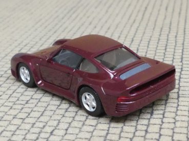 Preview: 1/87 Herpa Porsche 959 HighTech dunkelrot metallic 033817