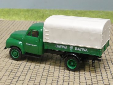 1/87 Brekina Opel Blitz Baywa Lagerhaus Pritsche/Plane