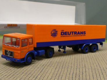 1/87 Brekina MAN F7 Deutrans Koffer Sattelzug 78154