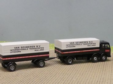 1/87 Brekina MB 333 Van Seumeren NL Planen-Hängerzug