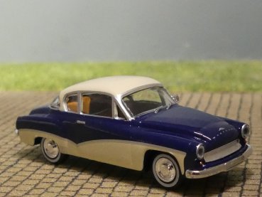 1/87 Brekina Wartburg 311 Coupe dunkelblau/hellelfenbein 1959, 27160