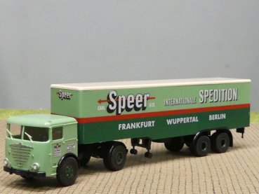 1/87 Brekina Büssing LS 11 Speer Wuppertal Koffer-Sattelzug