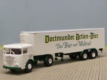 1/87 Brekina Büssing LS 11 Dortmunder Aktien Bier Koffer-Sattelzug 7918