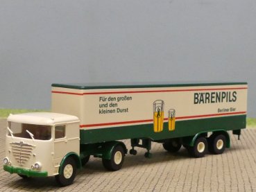 1/87 Brekina Büssing LS 11 BÄRENPILS Koffer-Sattelzug 7911