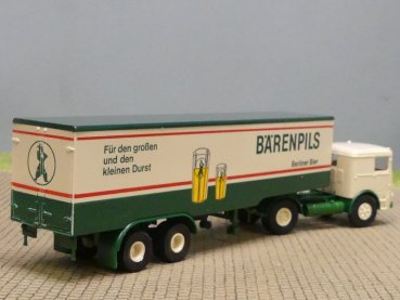 1/87 Brekina Büssing LS 11 BÄRENPILS Koffer-Sattelzug 7911