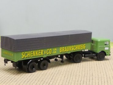 1/87 Brekina Büssing LS 11 Schenker Braunschweig Planen-Sattelzug 79200