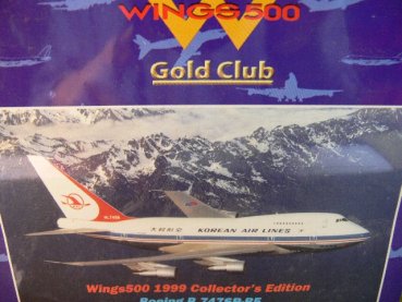 1/500 Herpa Wings500 1999 Collector's Edition Korean Air Lines Boeing 747SP-B5 511988 E