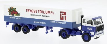 1/87 Brekina Volvo F89 Trigve Tonjum Koffer-Sattelzug 85679