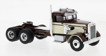 1/87 Brekina Peterbilt 281 braun/elfenbein 85757