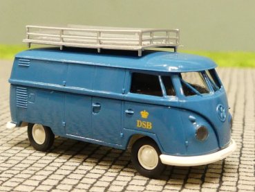 1/87 Brekina # 1402 VW T1 b DSB + Gepäcktrager Dänemark DK Kasten 992370