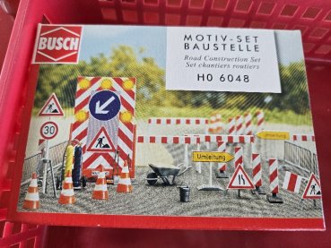 1/87 Busch Motiv-Set BAUSTELLE 6048