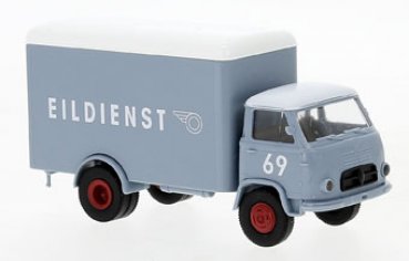1/87 Brekina Borgward B 655 Koffer blaugrau #69 Eildienst  94327