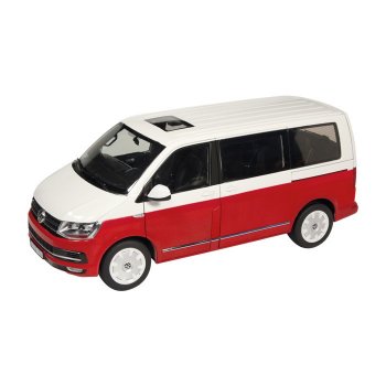 1/18 NZG VW T6 Bus Multivan rot/weiss 9541/10