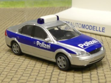 1/87 Rietze Ford Mondeo Ghia Polizei silber-blau