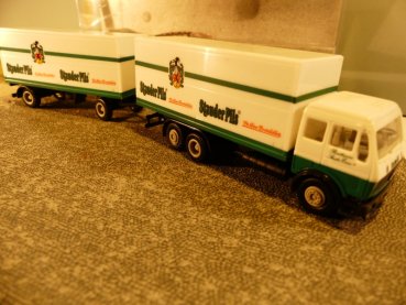 1/87 Herpa Albedo MB NG Stauder Pils Koffer Hängerzug #148