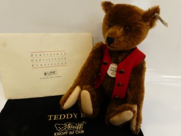 ST 112 Steiff Teddybär BU 30 1925 28 cm Replica Made in Germany 01978