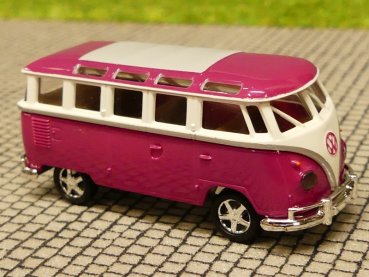 1/87 Brekina # 1851 VW T1 b Mindersamba weiß/flieder Sondermodell Reinhardt