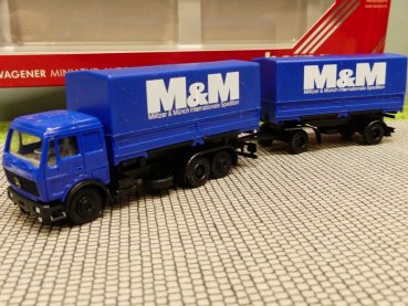1/87 Herpa MB NG M&M Spedition Wechselpritschen HZ #789