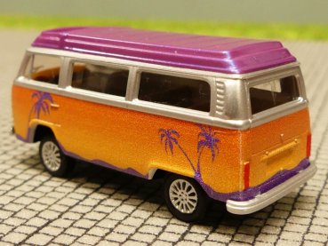 1/87 Brekina VW T2 Bus Sonnenuntergang Dach lila Reinhardt Hot Bulli
