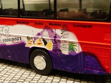 1/87 Rietze MB O 303 RHD Bur Busse Pyramiden Sondermodell Reinhardt