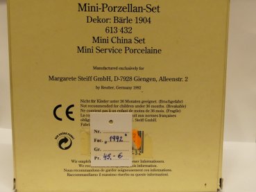 Steiff Mini Porzellan Set Bärle 1904 613432