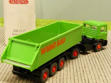 1/87 Wiking MAN F90 WIMO BAU Kipper Sattelzug 676 02 27