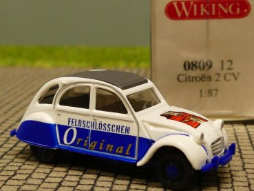 1/87 Wiking Citroen 2 CV Feldschlösschen Original 0809 12