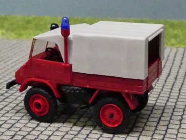 1/87 Epoche Unimog 411 Feuerwehr mit Plane 11025