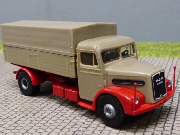 1/87 Brekina MAN F8 beige Pritsche Plane 7200