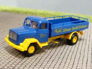 1/87 Brekina Magirus 125 Ulmer Gold-Ochsen Bierpritsche 4601